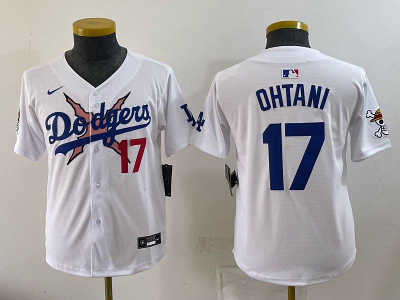 Youth Los Angeles Dodgers #17 Ohtani white Game 2026 Nike MLB Jersey 0723002